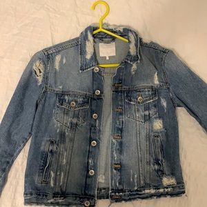 Distressed Denim Jacket